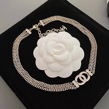 Chanel silver necklace