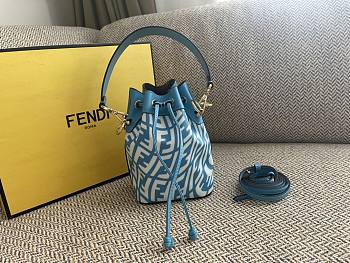 Fendi MON TRESOR blue FF bag