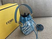 Fendi MON TRESOR blue FF bag - 3