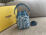 Fendi MON TRESOR blue FF bag - 2