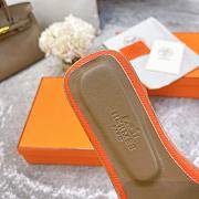 Hermes slippers white 03 - 2