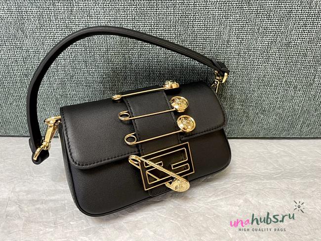 Fendi x Versace Baguette Black Bag - 1