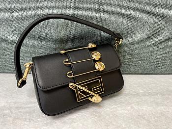 Fendi x Versace Baguette Black Bag