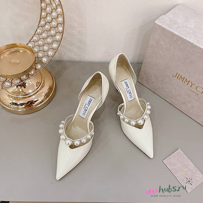  Jimmy Choo Patent Leather Pearl Aurelie 65 - 1