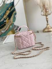 Chanel case pink handle leather bag - 6