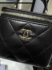 Chanel case black handle leather bag  - 3