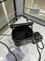 Chanel case black handle leather bag  - 4