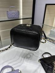 Chanel case black handle leather bag  - 5