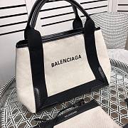 Balenciaga Cream Black Cabas 30  - 2