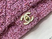 Chanel Tweed Pink Flap Bag  25cm - 6