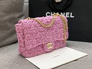 Chanel Tweed Pink Flap Bag  25cm - 4