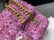 Chanel Tweed Pink Flap Bag  25cm - 3