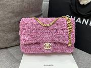 Chanel Tweed Pink Flap Bag  25cm - 2