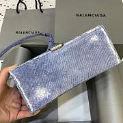 Balenciaga denim hourglass 23cm - 3