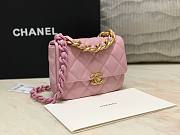 Chanel 19 mini pink bag - 3