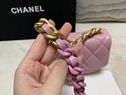 Chanel 19 mini pink bag - 4