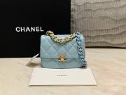 Chanel 19 mini blue bag - 1