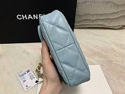 Chanel 19 mini blue bag - 4