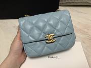 Chanel 19 mini blue bag - 5