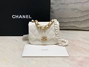 Chanel 19 mini white bag - 1