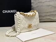 Chanel 19 mini white bag - 2