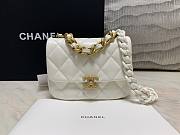 Chanel 19 mini white bag - 4