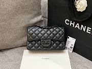 Chanel flap bag all black small size 20  - 1