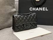 Chanel flap bag all black small size 20  - 2