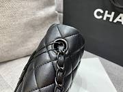 Chanel flap bag all black small size 20  - 3