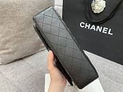 Chanel flap bag all black medium size 25 - 2