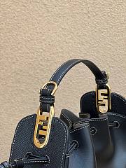 Fendi FF logo shoulder black bag 24cm - 6