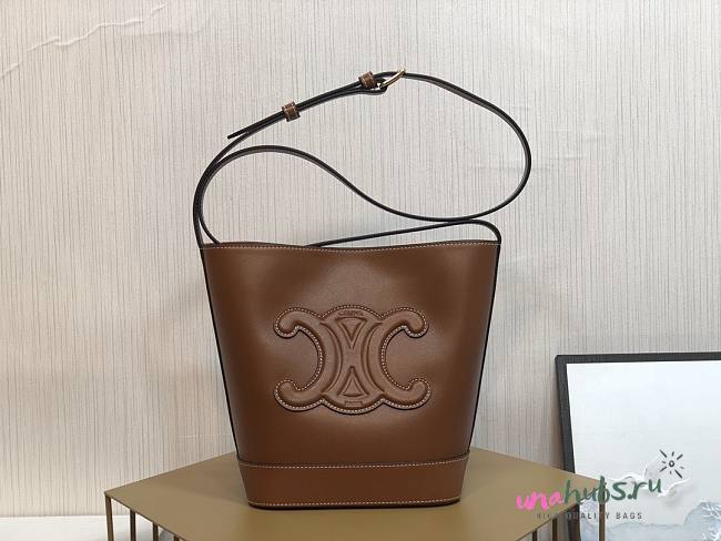 Celine Cuir Triomphe Brown Bag - 1