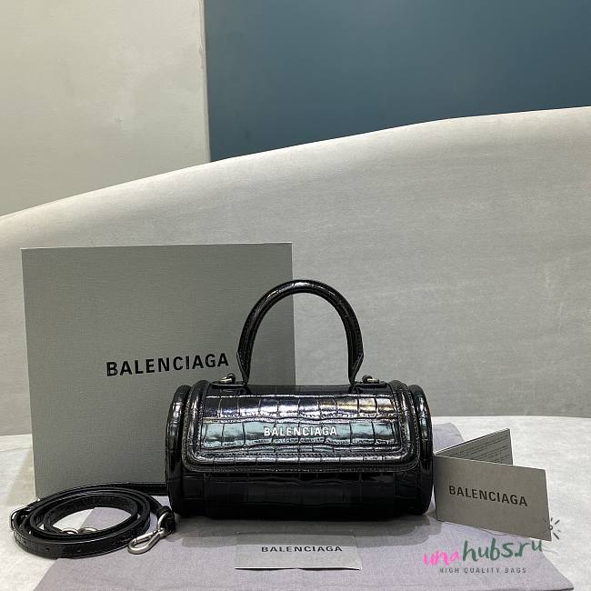 Balenciaga Croc Round Top Handle Bag  - 1