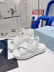 Prada white leather sandals - 5