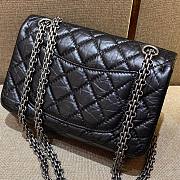 Chanel all black 2.55 small size leather bag - 5