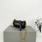 Balenciaga Black Leather Gossip 18cm Bag - 5