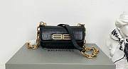 Balenciaga Black Leather Gossip 18cm Bag - 1