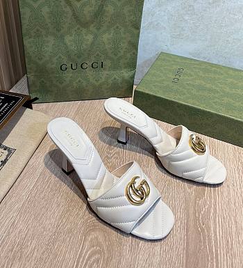 Gucci white heels