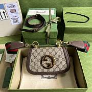 Gucci Blondie Shoulder Bag GG Canvas 22cm - 1