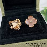 VCA pink gold earings - 4