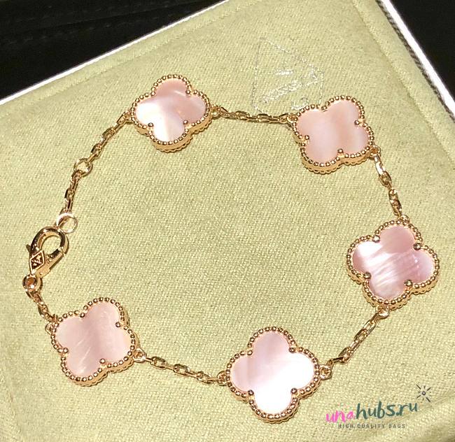 VCA pink bracelet gold  - 1