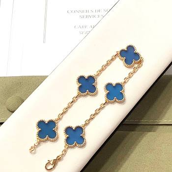 VCA blue gold bracelet