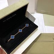 VCA blue gold bracelet - 4