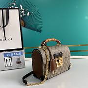 Gucci padlock bamboo handle bag - 5