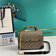 Gucci padlock bamboo handle bag - 6