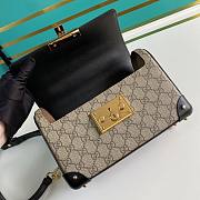 Gucci padlock bamboo handle bag - 4