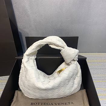 Bottega Veneta Mini Ladies Jodie Hobo White Woven Bag