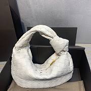 Bottega Veneta Mini Ladies Jodie Hobo White Woven Bag - 5