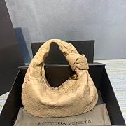 Bottega Veneta Mini Ladies Jodie Hobo Beige Woven Bag - 1