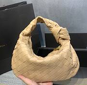 Bottega Veneta Mini Ladies Jodie Hobo Beige Woven Bag - 2